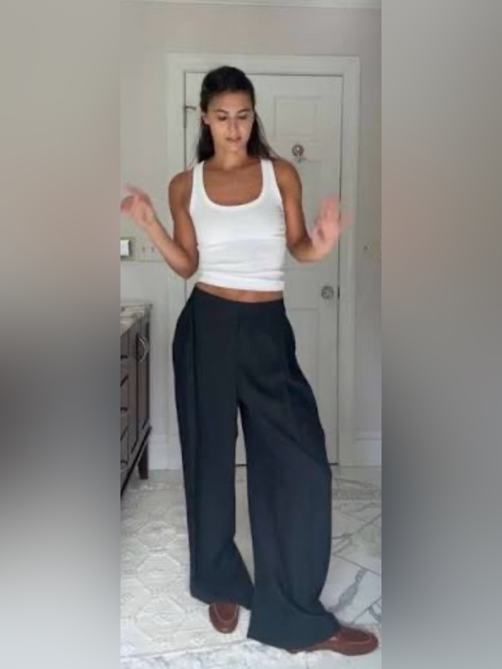 New with tags! Zara Wide-Leg Black Pants/Trousers